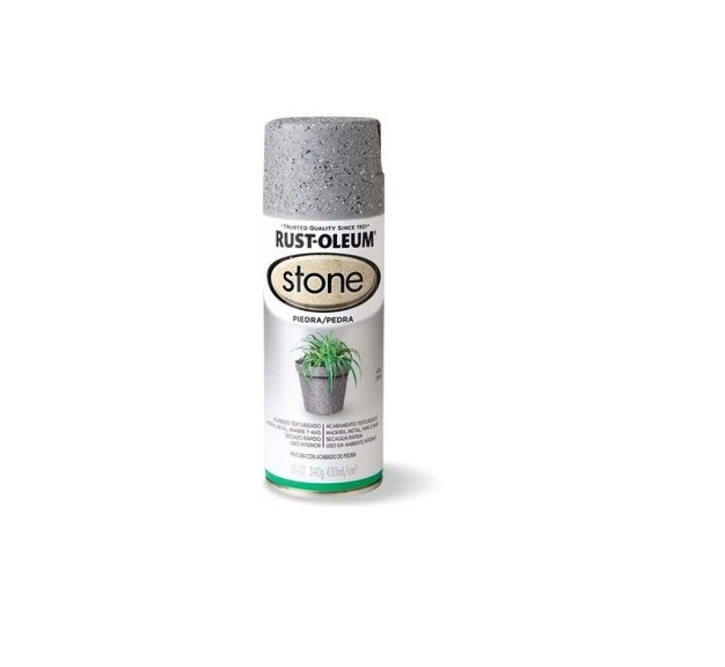 Esmalte Aerosol Efecto Piedra - Gris 340Gr Rust Oleum