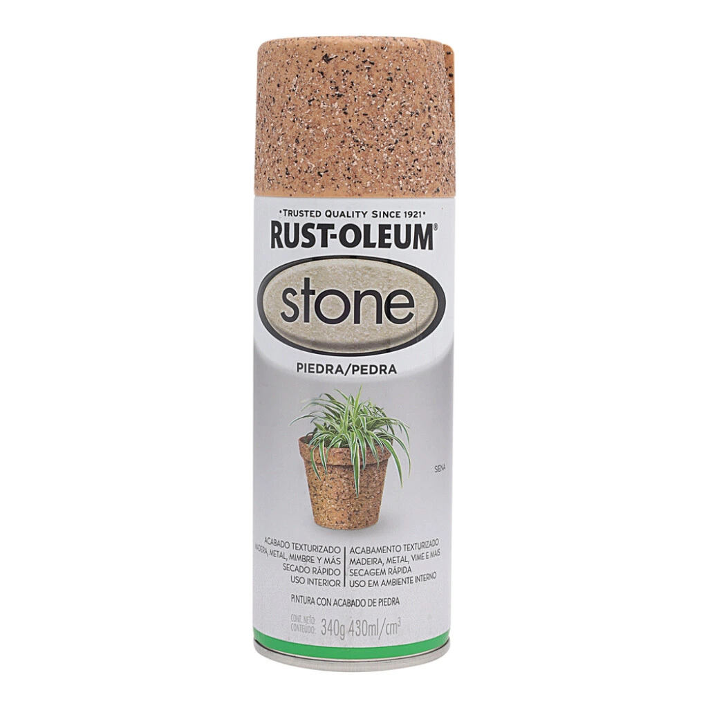 Esmalte Aerosol Efecto Piedra - Siena 340Gr Rust Oleum