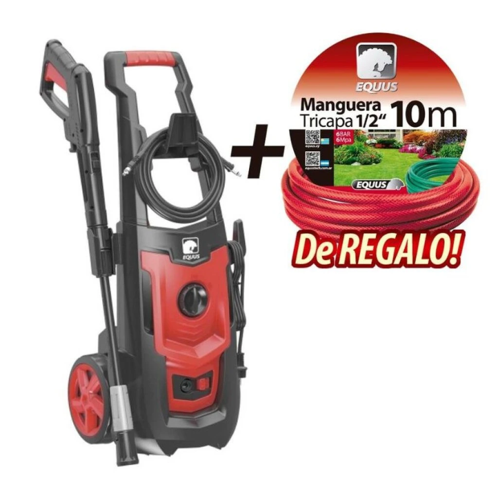 HIDROLAVADORA 140 BAR + 10 MT MANGUERA - LT501 EQUUS