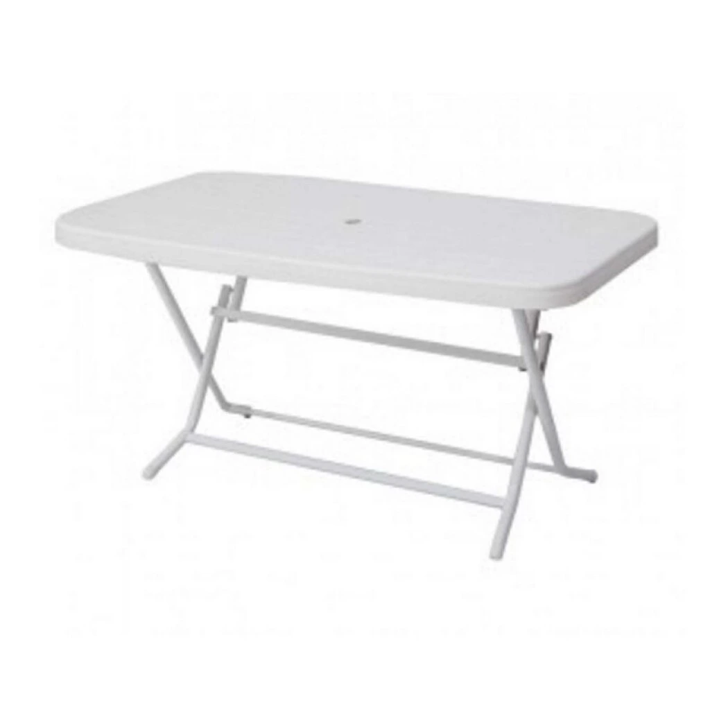 MESA PLEGABLE PVC 90 X 1,50 REFORZADA - BLANCA