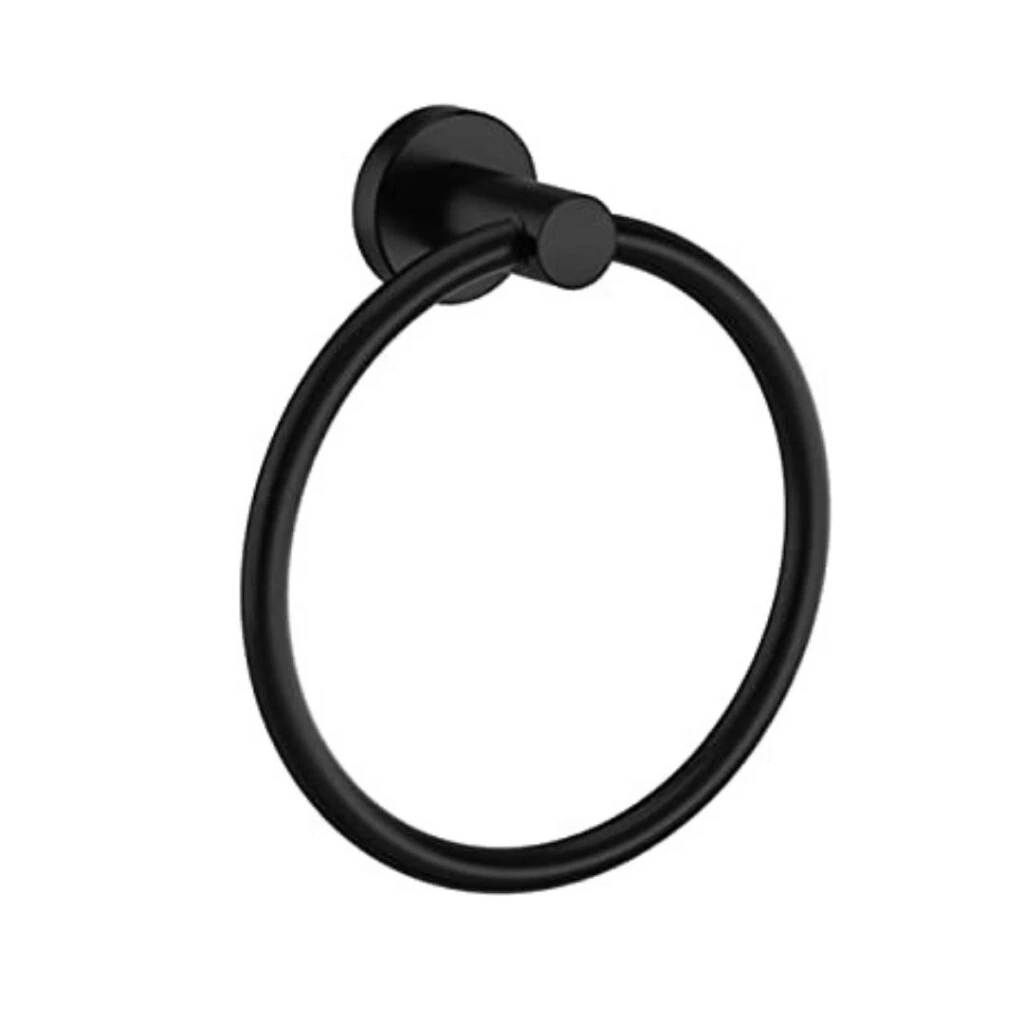 TOALLERO ARGOLLA 16 CM FLOWYFLEX - NEGRO MATE
