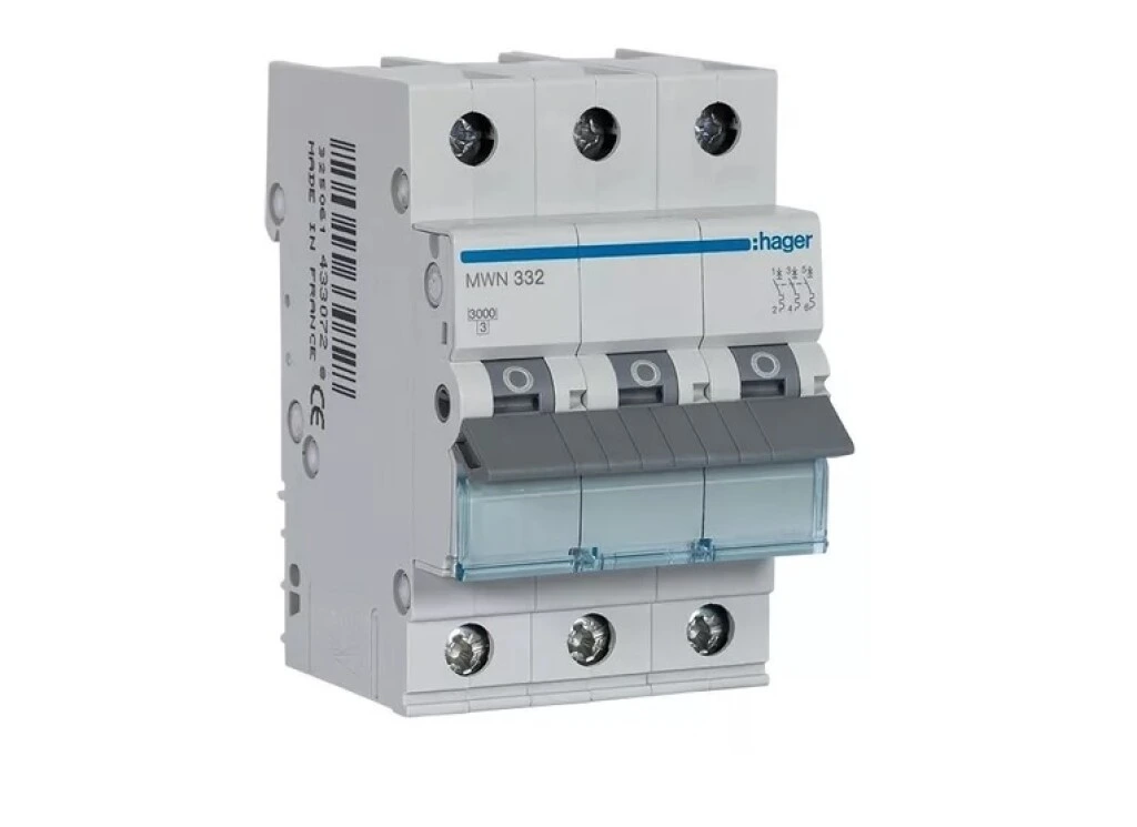 Interruptor Termomagnético Trifásico - 25Amp Hager