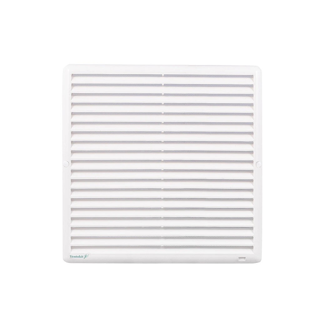 Rejilla de Ventilación PVC 25x25cm con mosquitero Ventokit