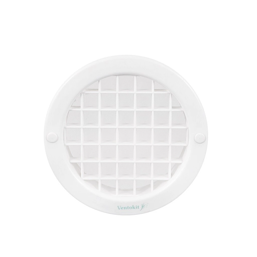 Rejilla de Ventilación para Vidrio 100mm Con Tejido Mosquitero Ventokit