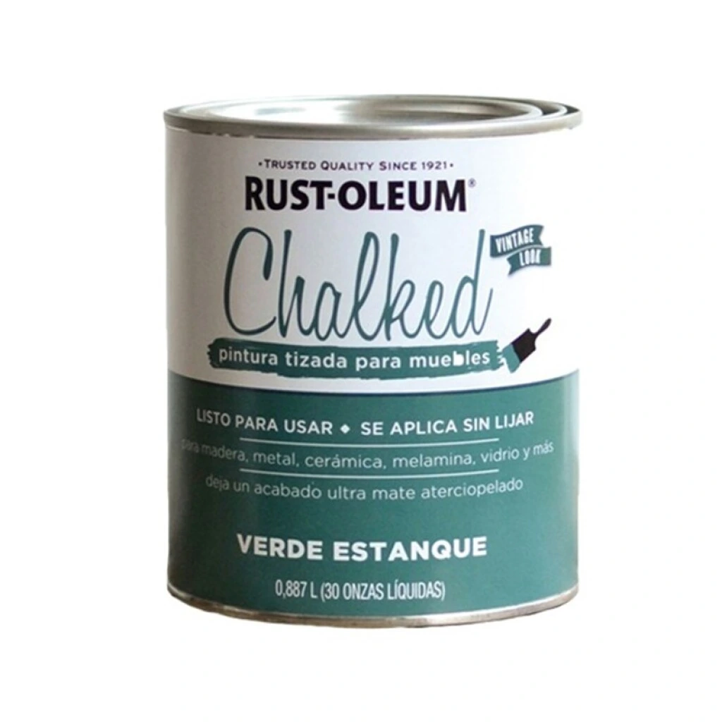 PINTURA TIZADA RUST OLEUM 0.887Lt. - VERDE ESTANQUE