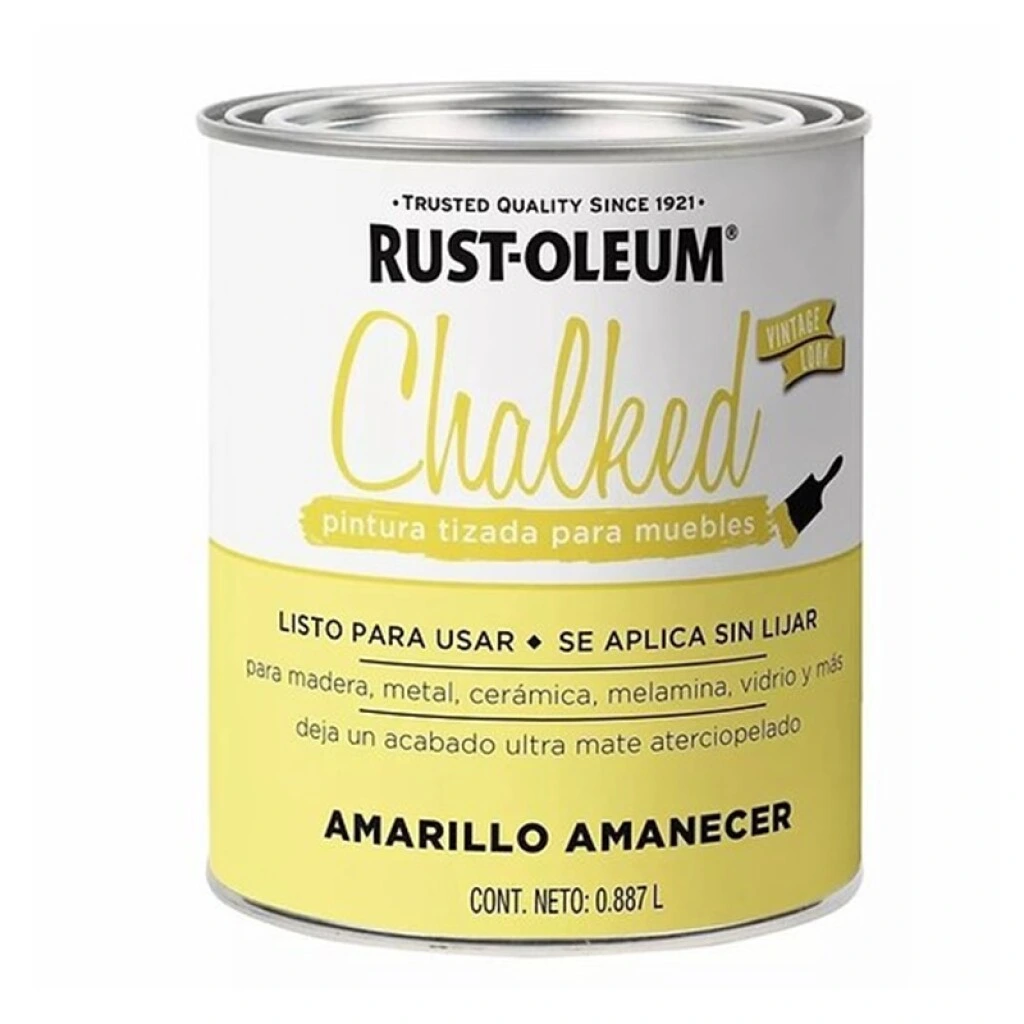 PINTURA TIZADA RUST OLEUM 0.887Lt. - AMARILLO AMANECER