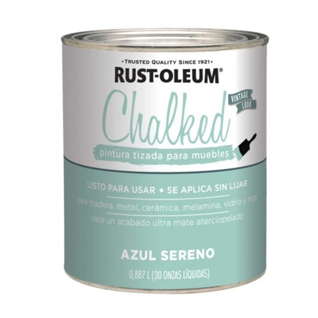 PINTURA TIZADA RUST OLEUM 0.887Lt. - AZUL SERENO