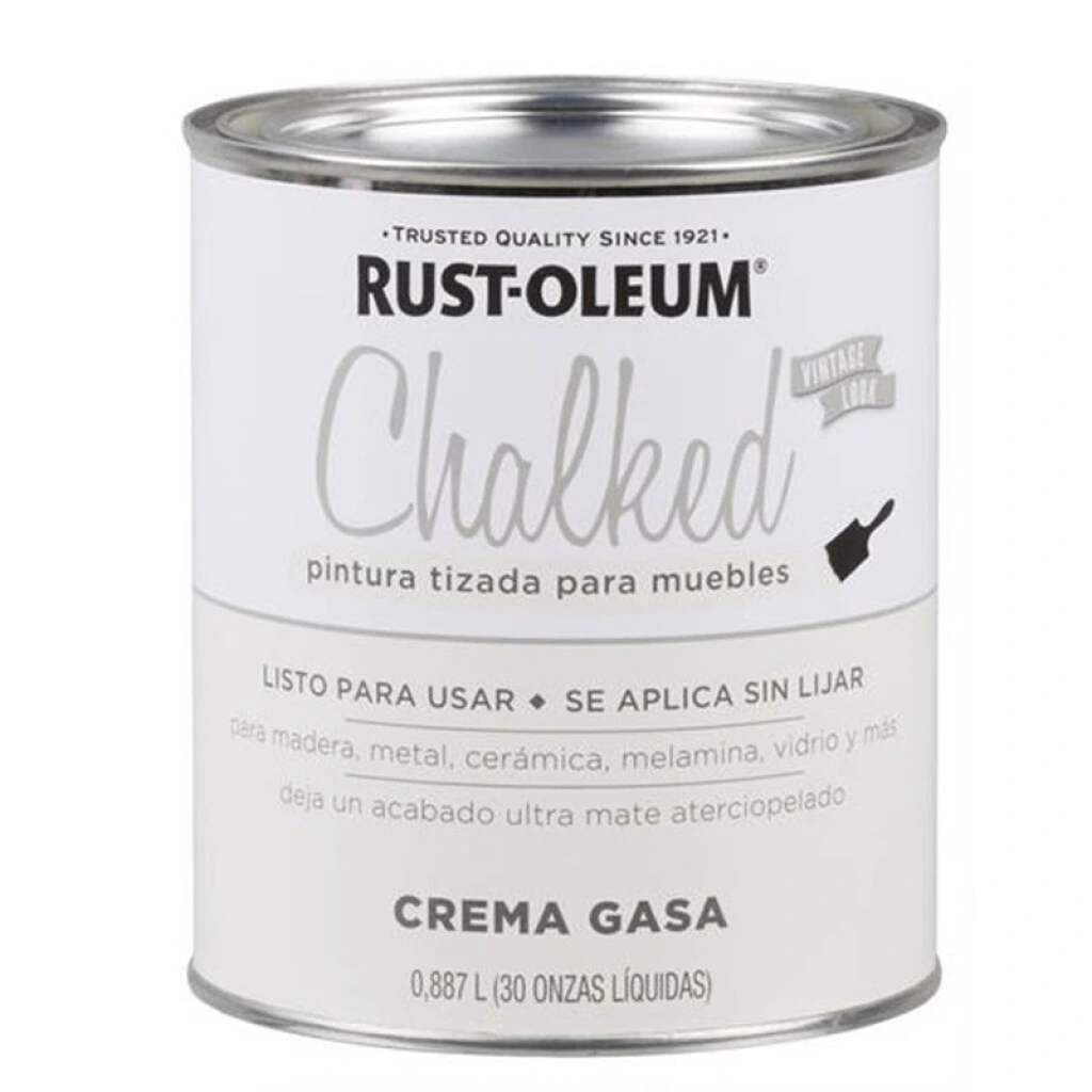 PINTURA TIZADA RUST OLEUM 0.887Lt. - CREMA GASA