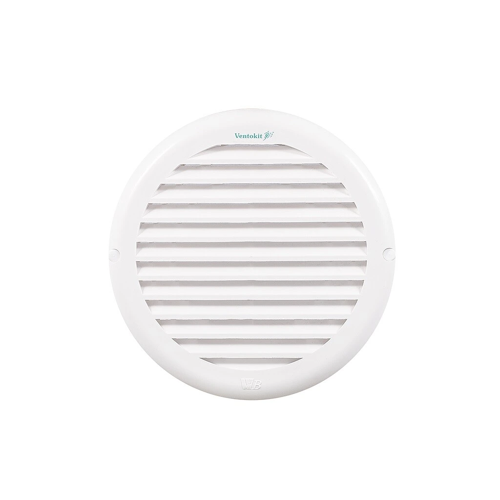 Rejilla de Ventilación PVC 180mm con Adaptador 100/125/150mm Ventokit