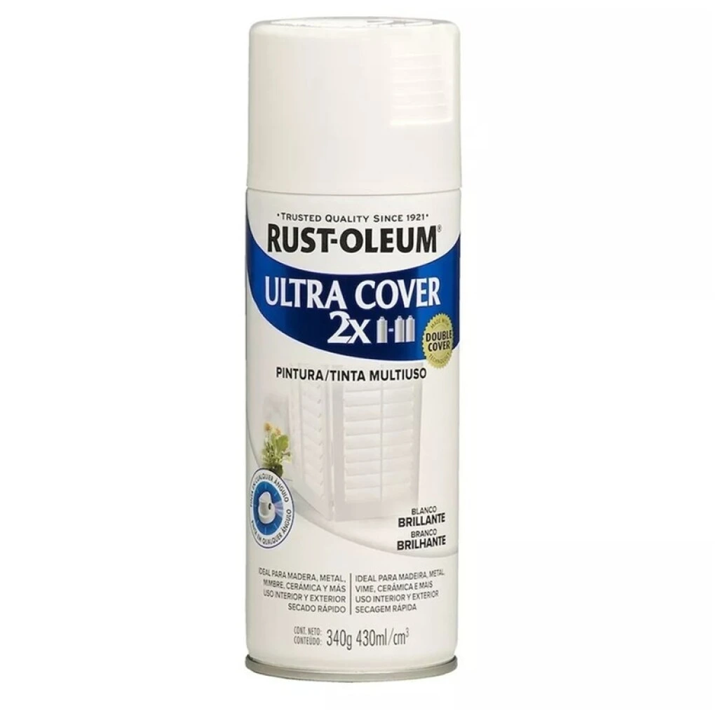 AEROSOL RUST OLEUM ULTRA COVER 2X 340gr. - BLANCO BRILLANTE