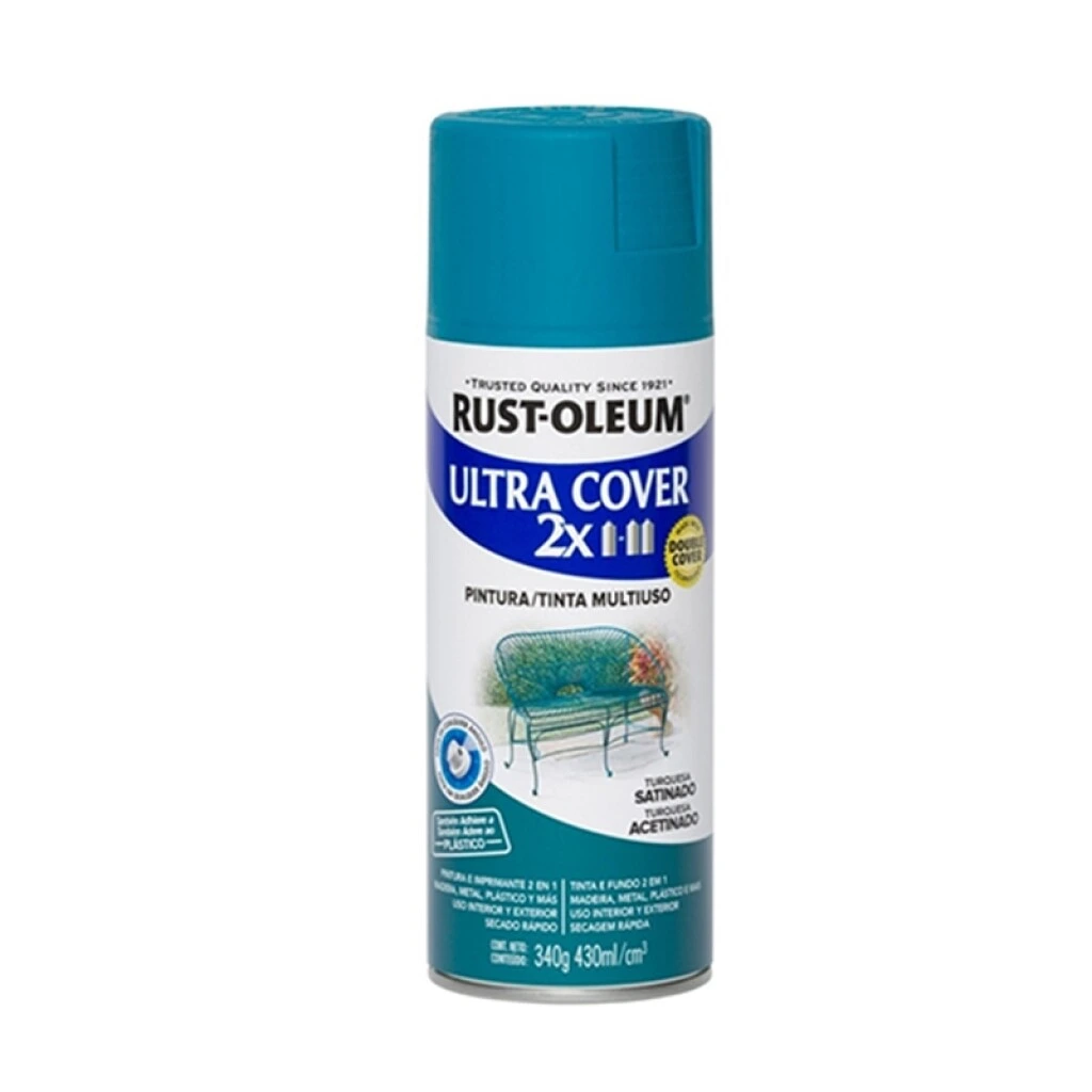 AEROSOL RUST OLEUM 2X 340gr. - TURQUESA SATINADO