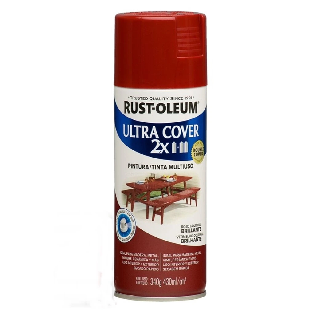 AEROSOL RUST OLEUM ULTRA COVER 2X 340gr. - ROJO COLONIAL