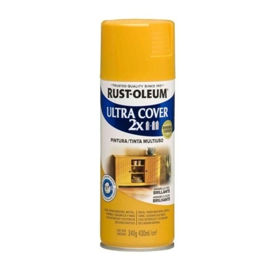 AEROSOL RUST OLEUM ULTRA COVER 2X 340gr. - AMARILLO ORO