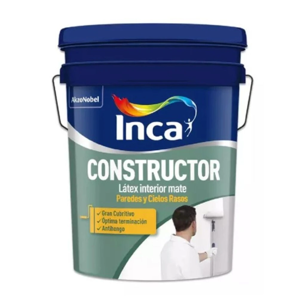 LÁTEX INTERIOR CONSTRUCTOR INCA PAREDES Y CIELO RASO 20 Lt.