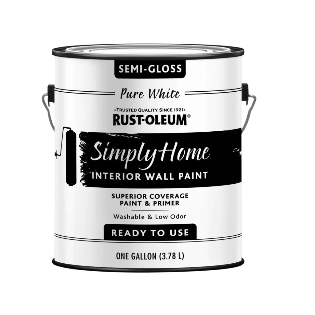 Látex Interior Semi Mate 3.78L - Blanco Puro Rust oleum