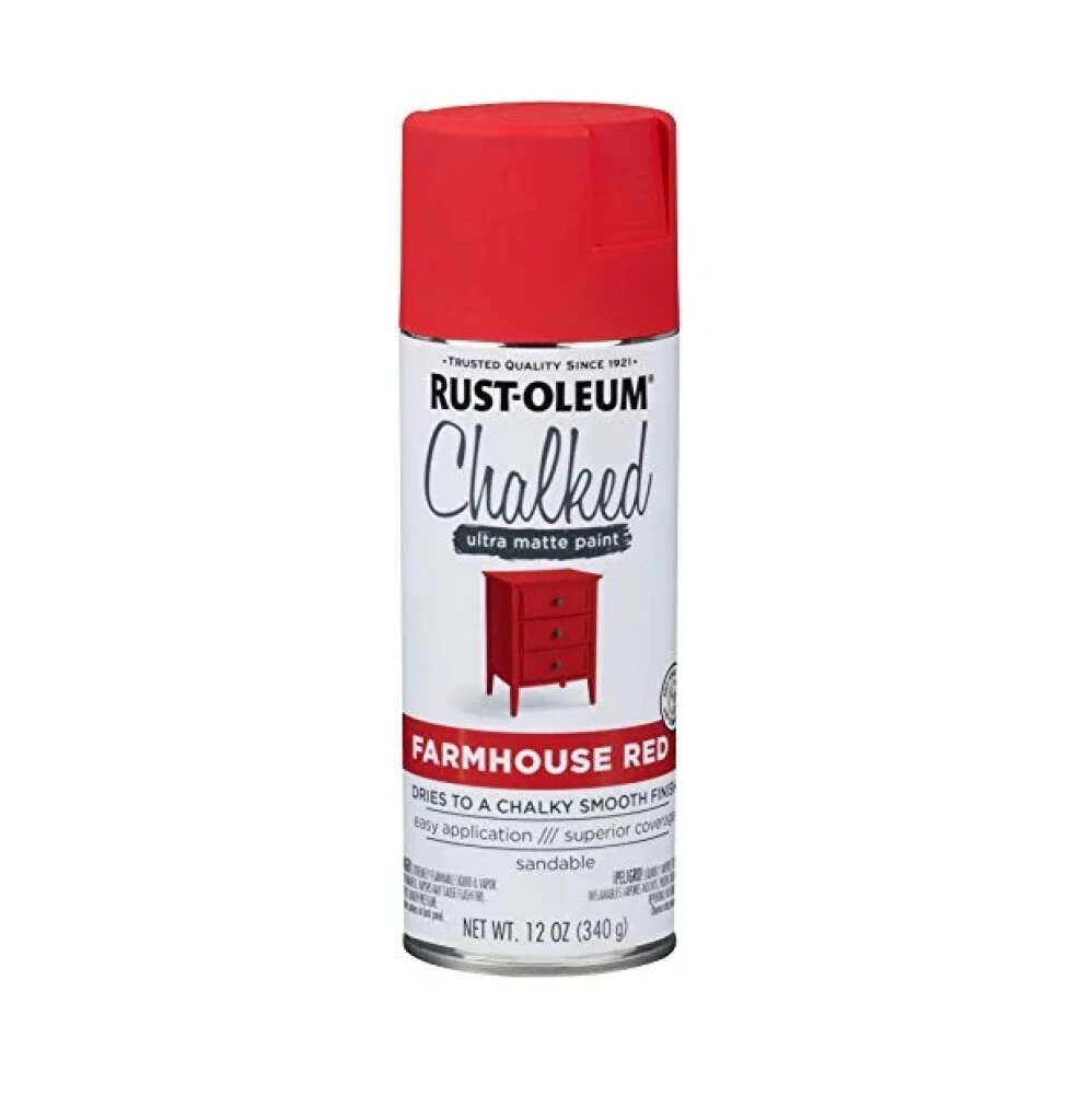 Esmalte Aerosol Tizado 340Gr - Rojo Campestre Rust Oleum