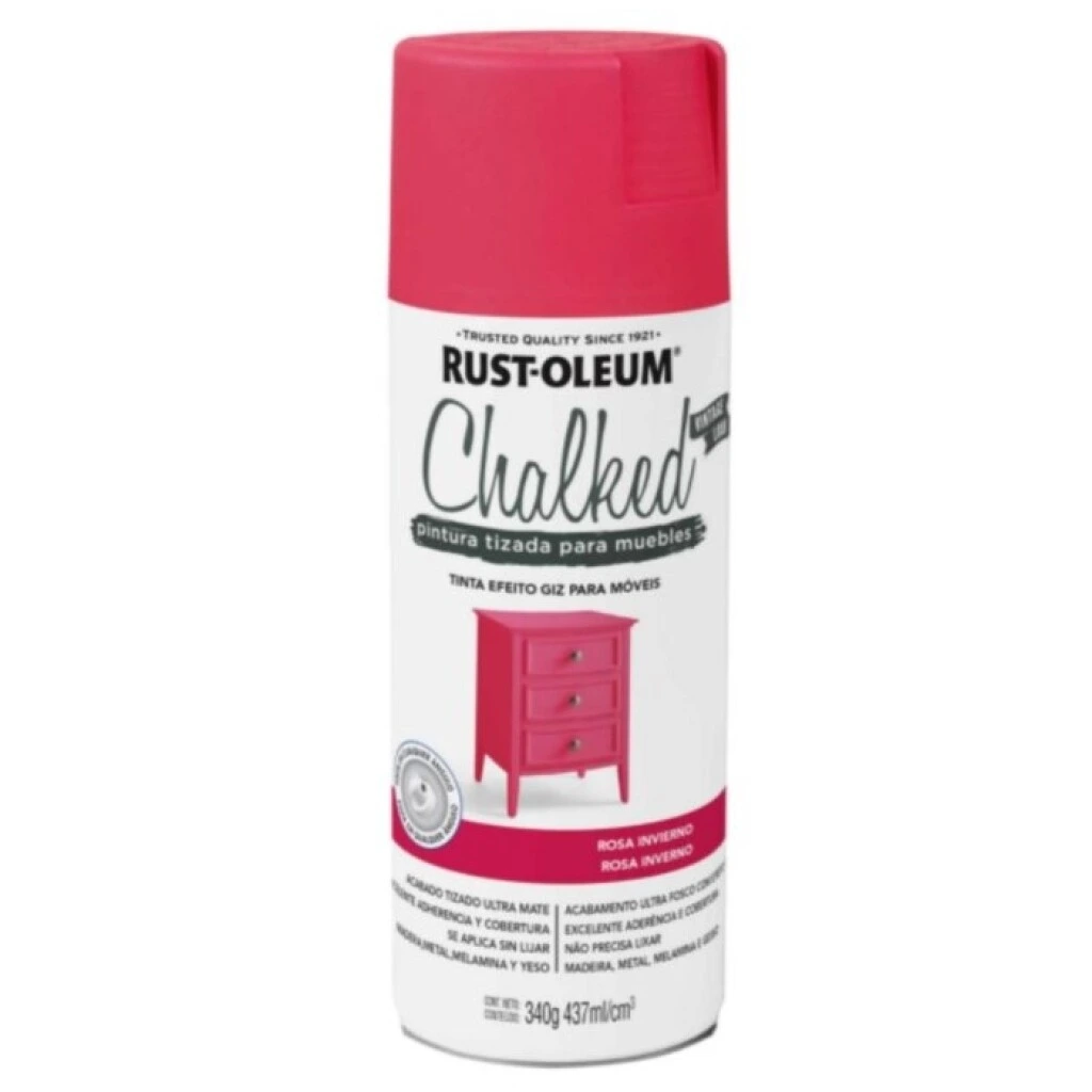 Esmalte Aerosol Tizado 340Gr - Rosa Invierno Rust Oleum