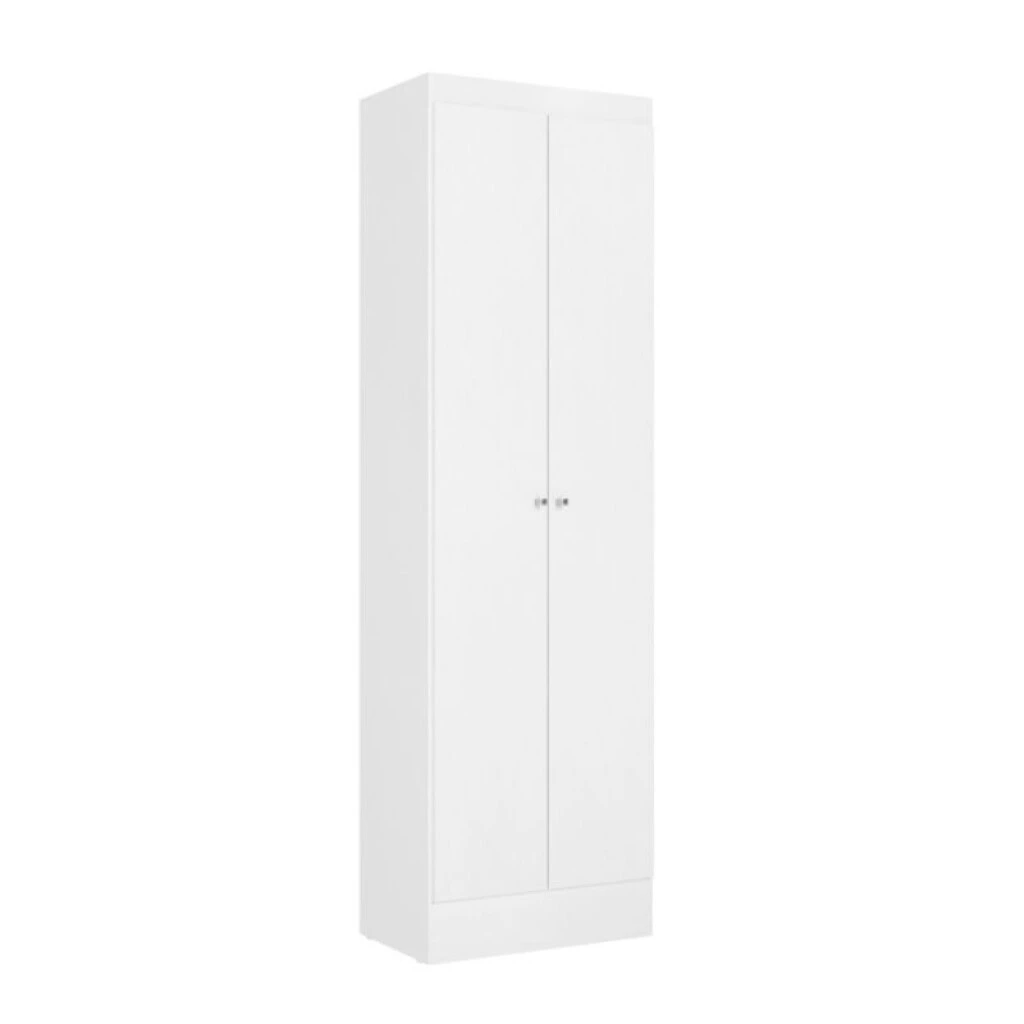 ARMARIO MULTIUSO 2 PUERTAS 5 ESTANTES - BLANCO