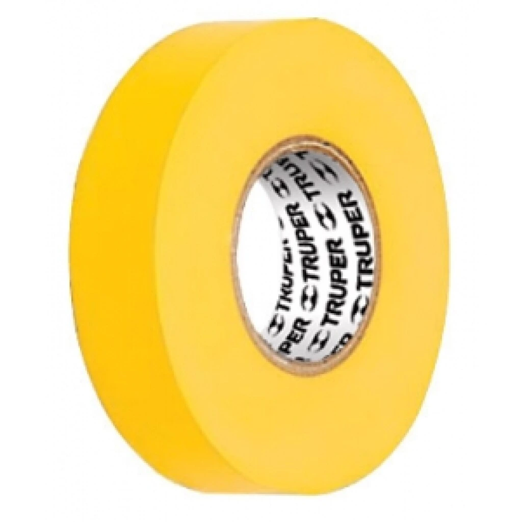Cinta Aisladora 19mm x 18Mt - Amarilla Truper