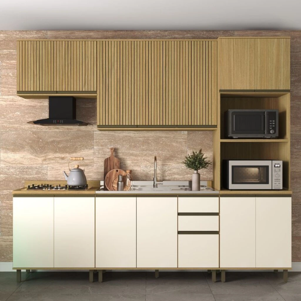 COCINA MODULADA 2.70 MT LOURO/FREIJO - NUEVA DUBAI
