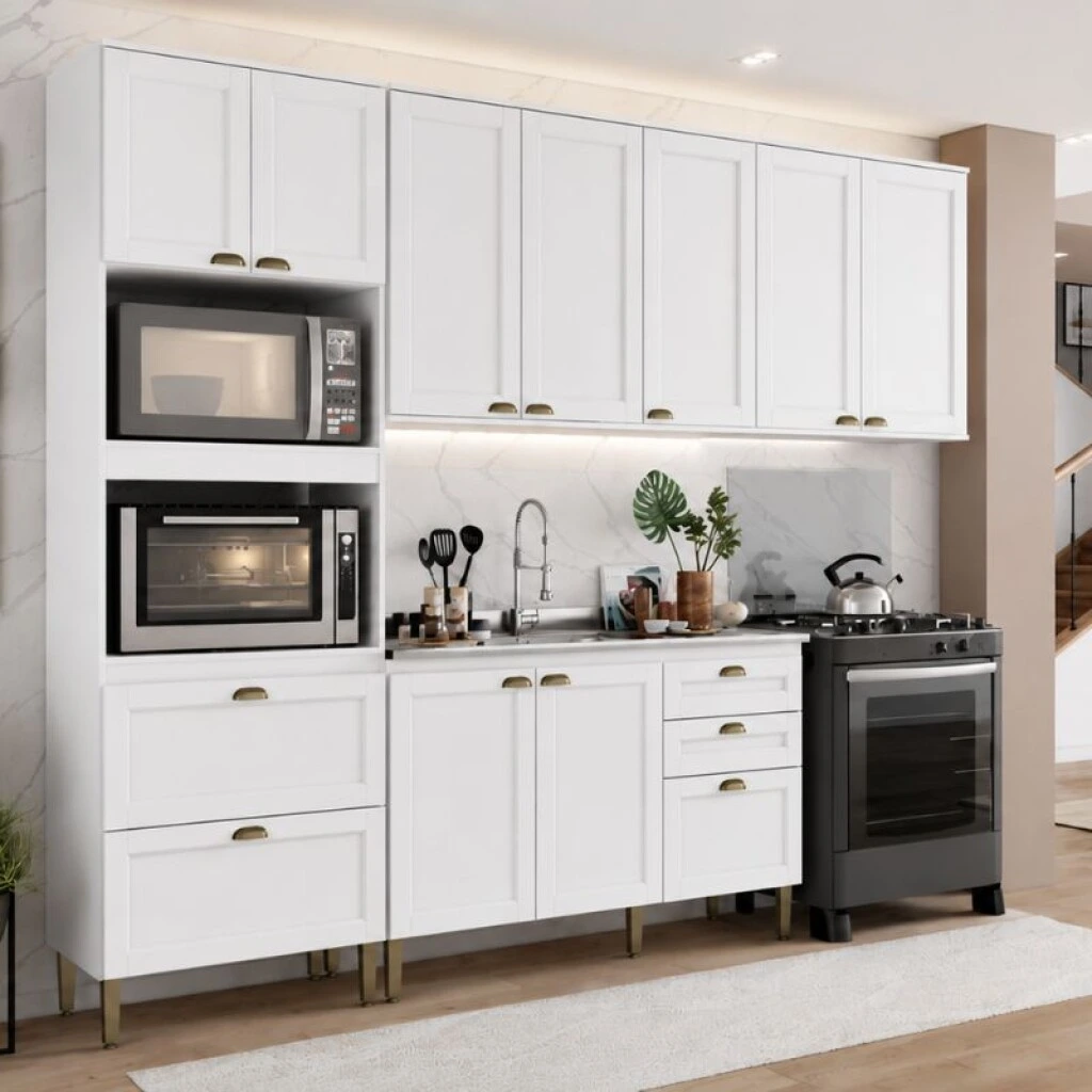 COCINA MODULADA 2,70 MT BLANCA - CLASSY