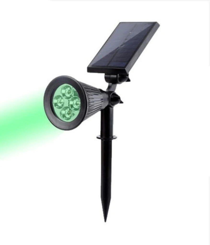 Reflector Led Solar Pincho 2W Luz verde MVC