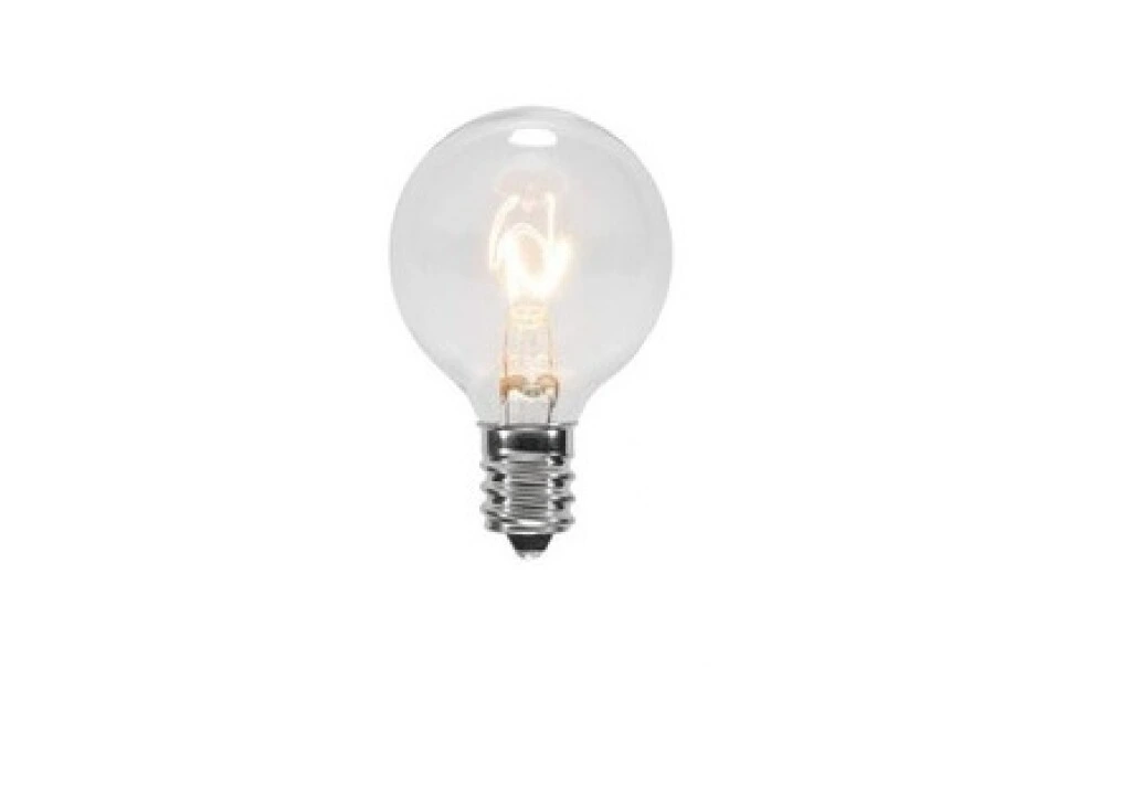 Lampara Incandescente Gota 7W pase E12 modelo G40 Luna