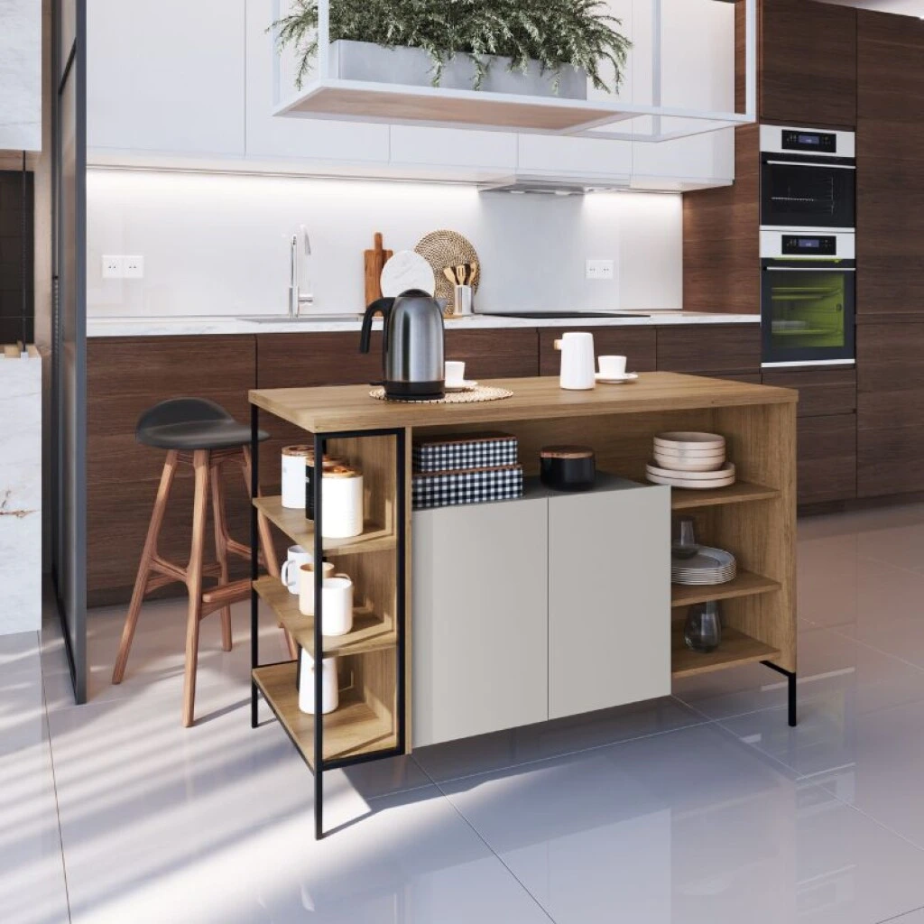 ISLA DE COCINA 1.31 X 60 - MIEL/ARENA