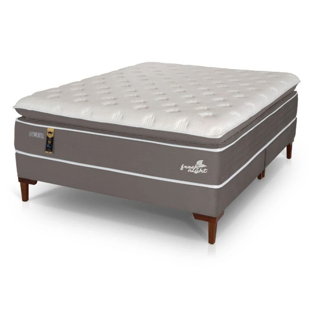 SOMMIER DE ESPUMA Y RESORTES 2 PLAZAS 1.58 MT - MOLA FRESH NIGHT TOP MARRON