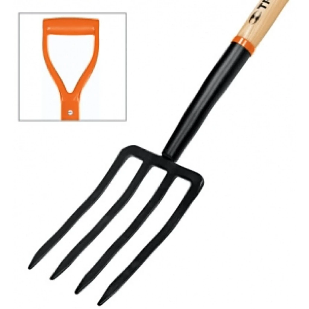 Pala de Cavar Tierra 4 Dientes Mango Ergonómico Truper