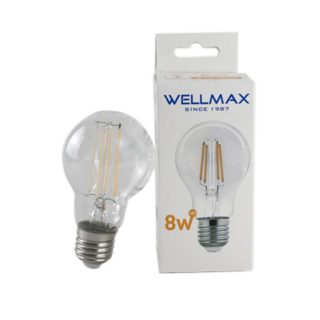 Lampara Led Decorativa Standard 8W - E27 Luz Cálida Wellmax