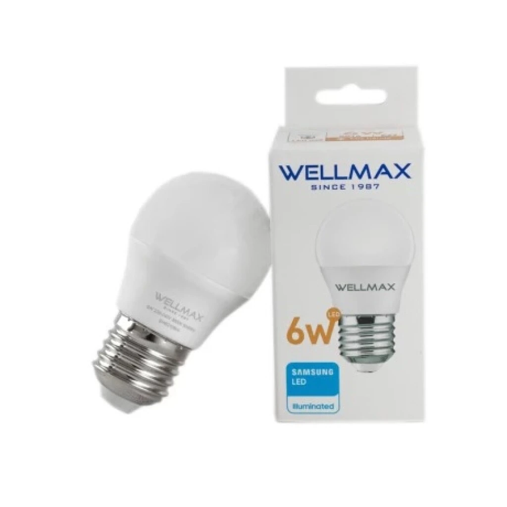 Lampara Led Gota 6W - E27 Luz Cálida Wellmax