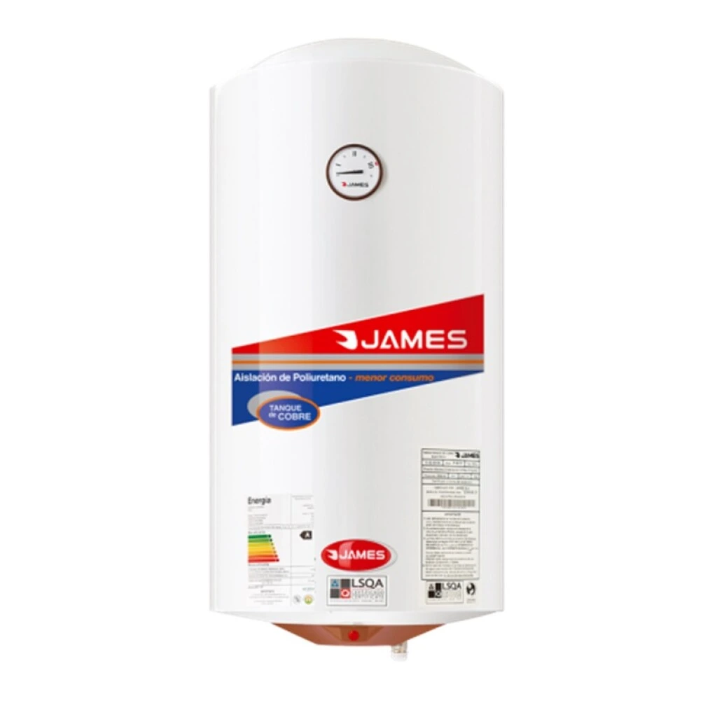 TERMOTANQUE DE COBRE 60 Lts. JAMES