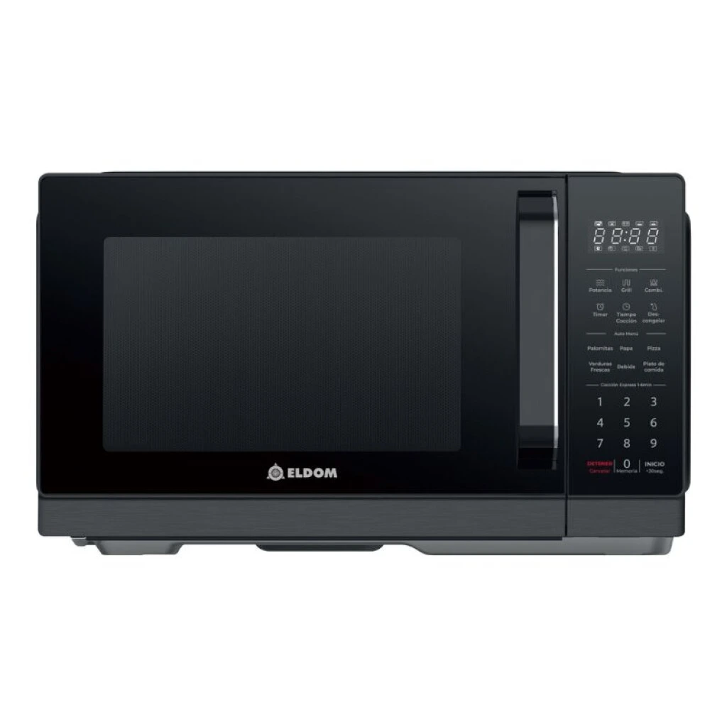 MICROONDAS DIGITAL 25 LT CON GRILL NEGRO ELDOM - ELD25ND