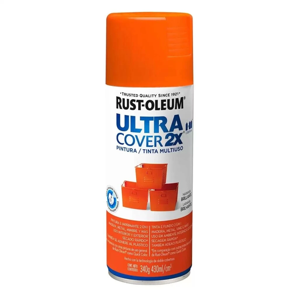 Esmalte Aerosol Brillante 340Gr - Naranja Rust Oleum