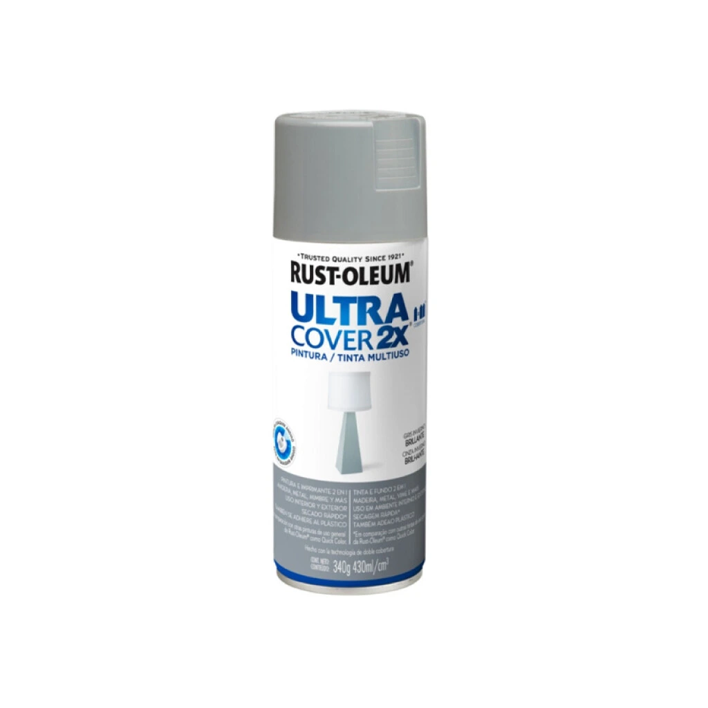 Esmalte Aerosol Brillante 340Gr - Gris Invierno Rust Oleum
