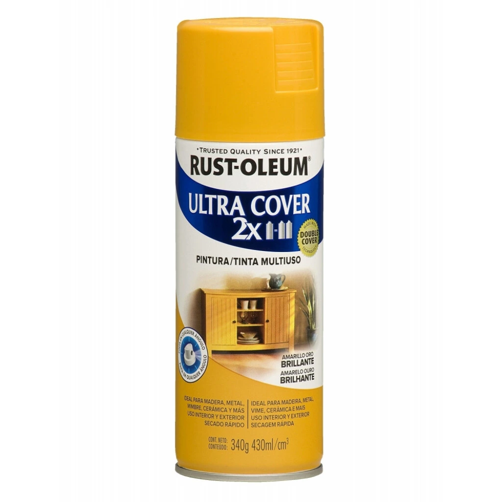 Esmalte Aerosol Brillante 340Gr - Amarillo Oro Rust Oleum