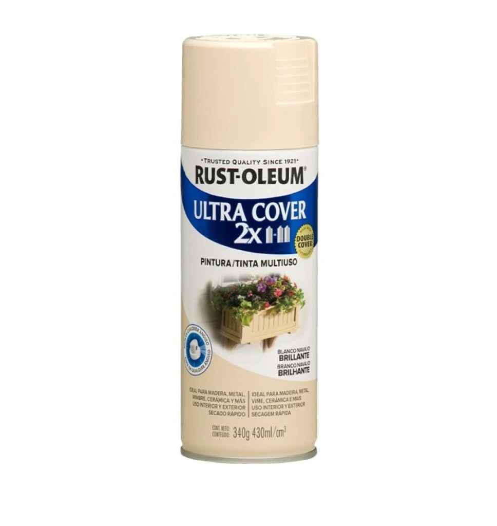 Esmalte Aerosol Brillante 340Gr - Blanco Navajo Rust Oleum