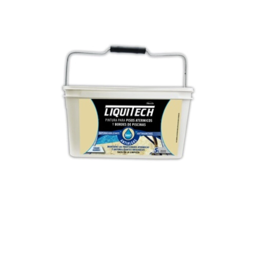 Pintura para Pisos y Bordes Atérmicos 5L - Marfil Liquitech