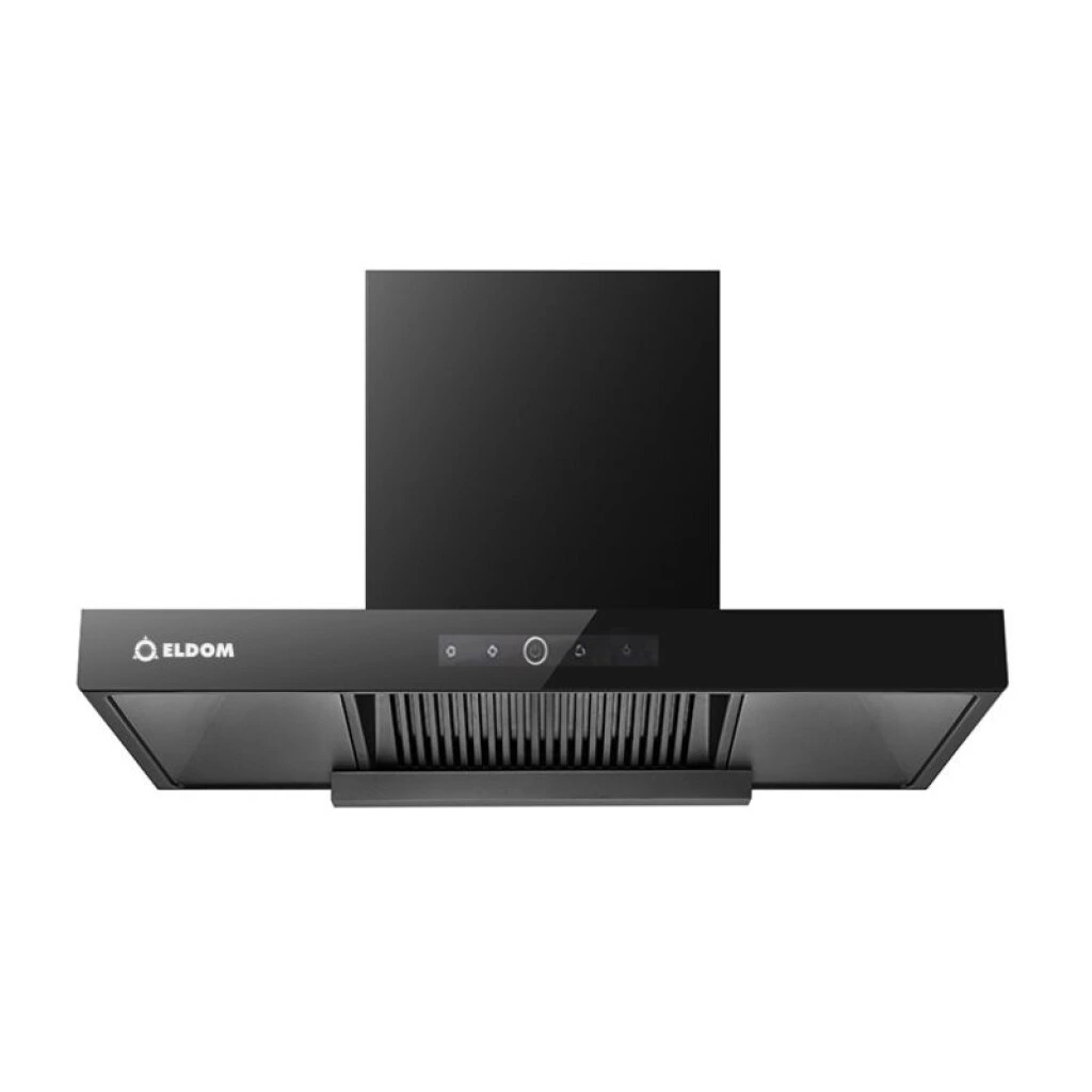CAMPANA RECTA 90 CM NEGRA TB9017C - ELDOM