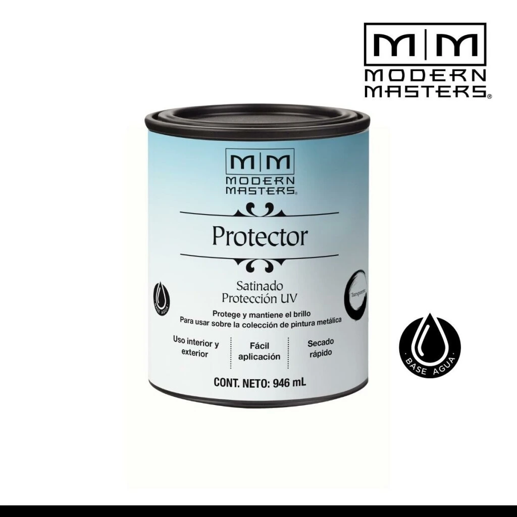 Látex Metálico satinado transparente 0.946L