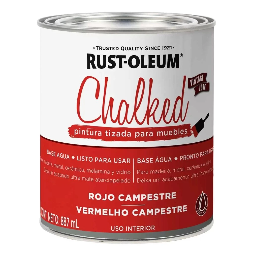 Esmalte Tizado 0.900L - Rojo Campestre Rust Oleum
