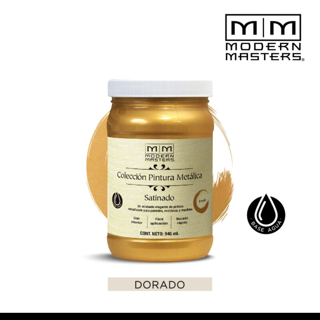 Látex Metálico 0.946L - Satinado Dorado