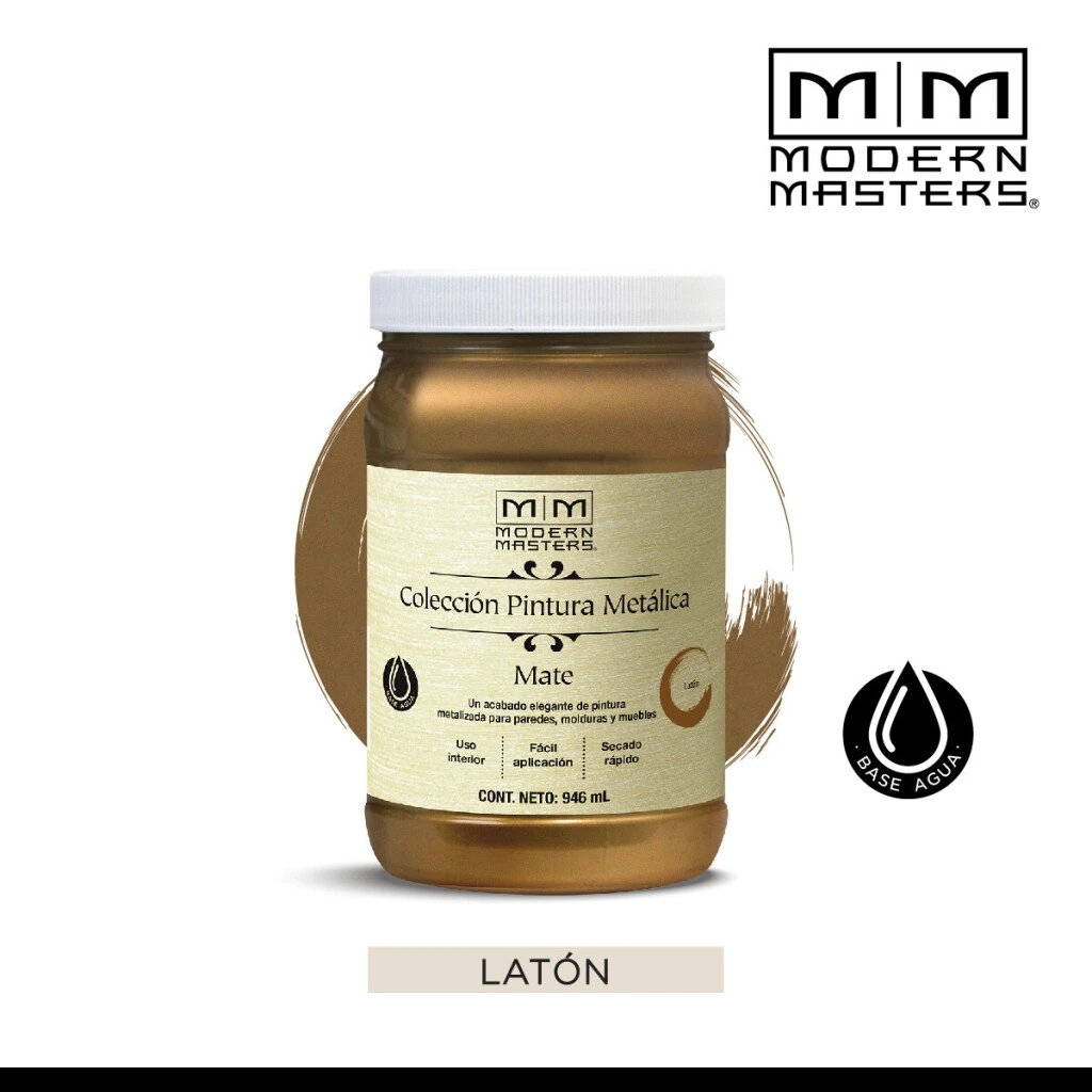 Látex Metálico 0.946L - Mate Latón