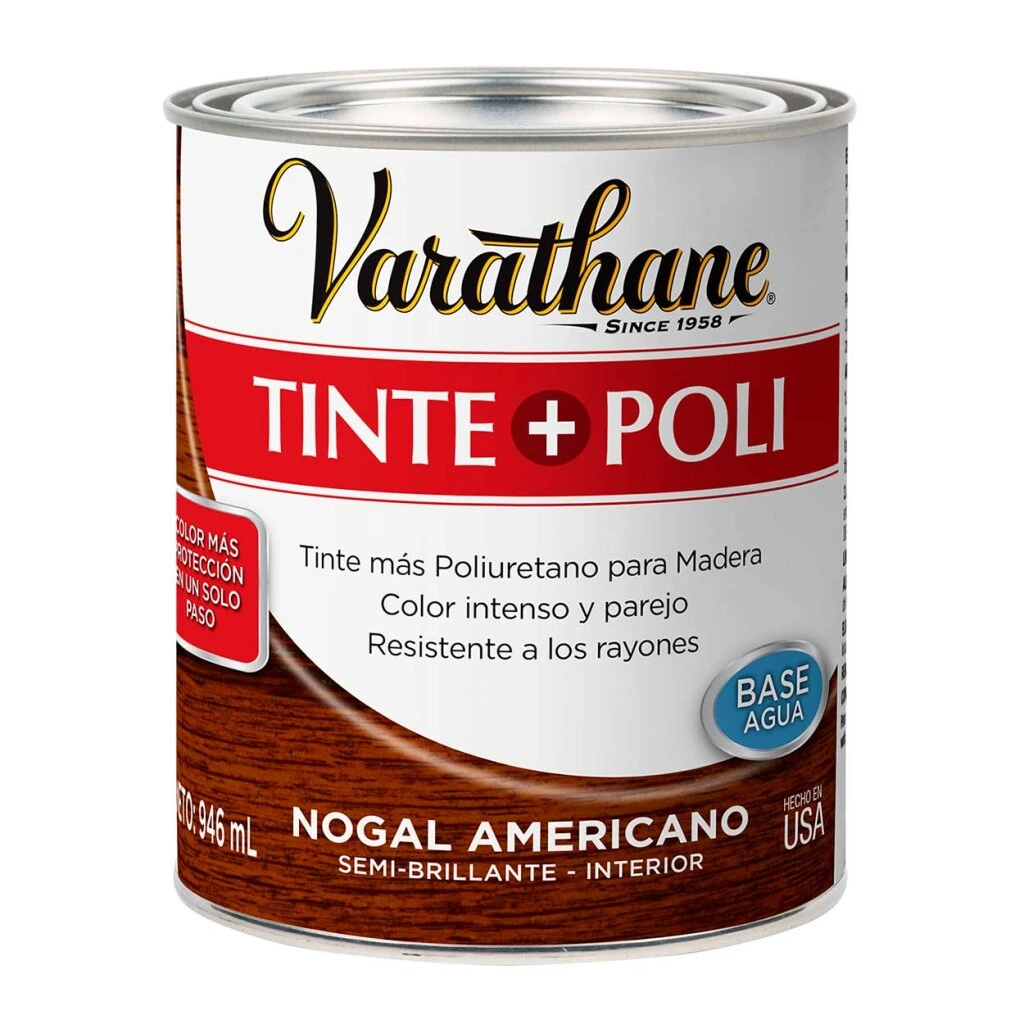 Tinta + Poliuretano - Nogal americano 0.946 Varathane