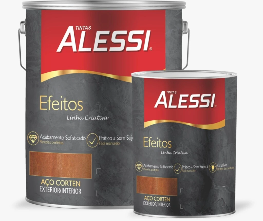 Esmalte acero corten fondo marrón 3.6L Alessi