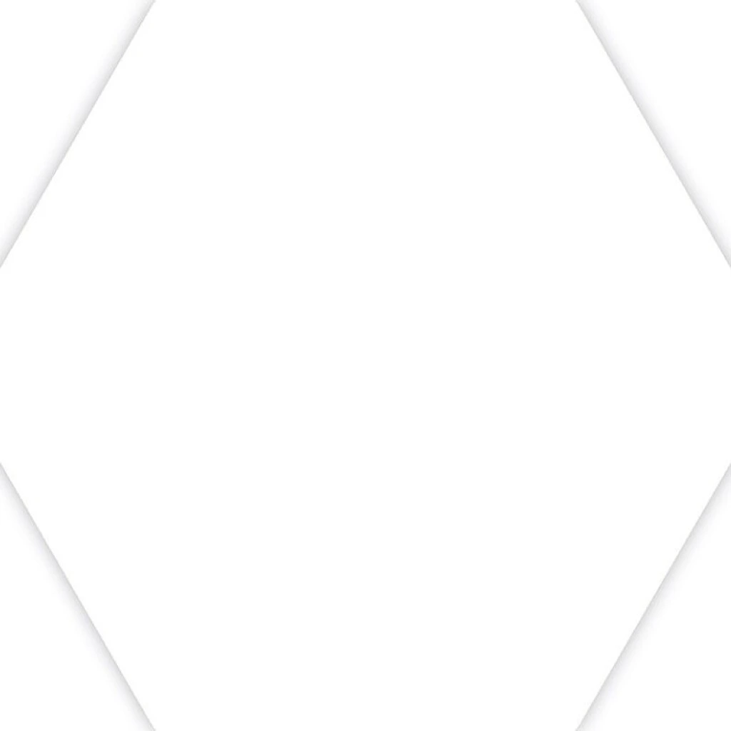 REVESTIMIENTO HEXAGONAL BLANCO MATE