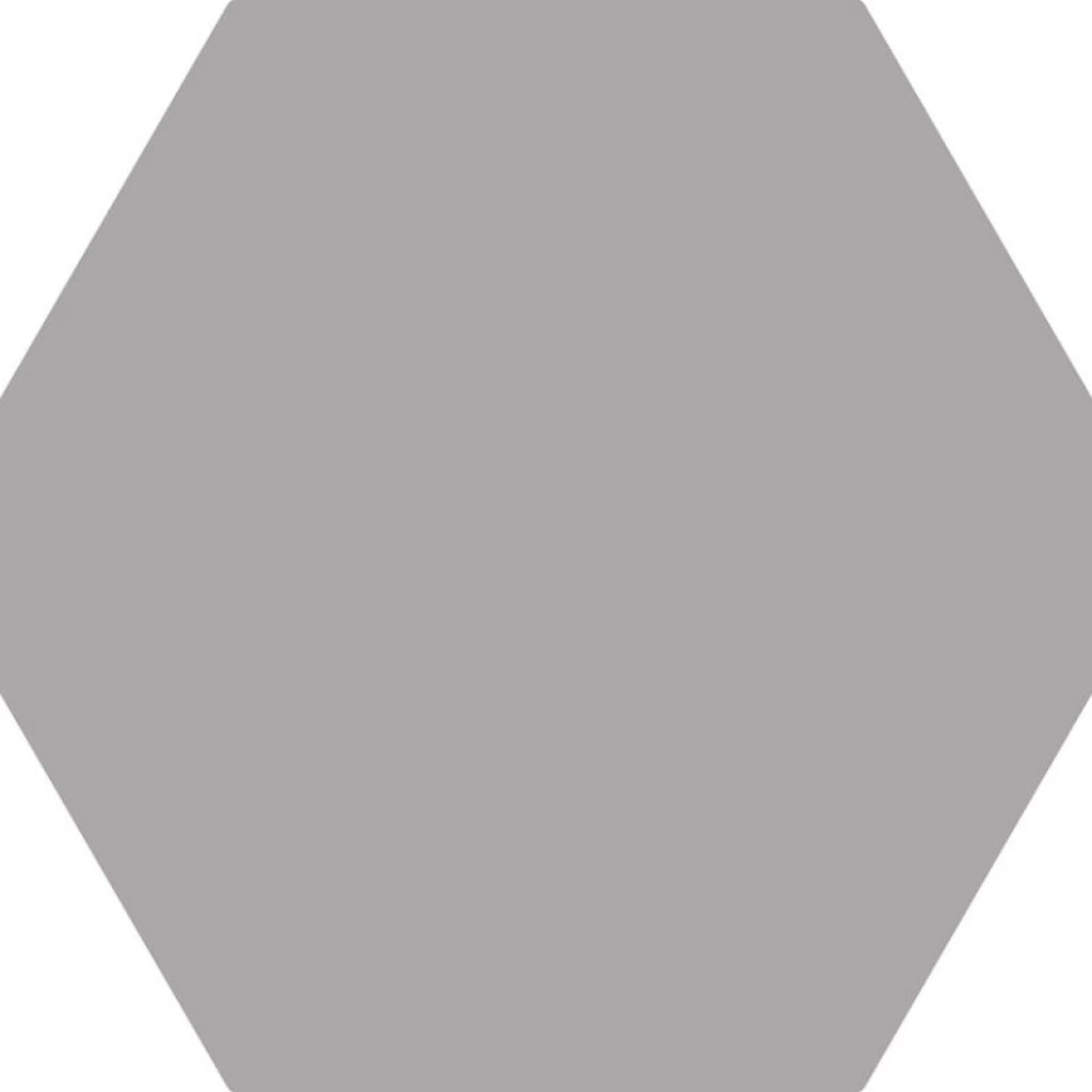 REVESTIMIENTO HEXAGONAL GRIS MATE