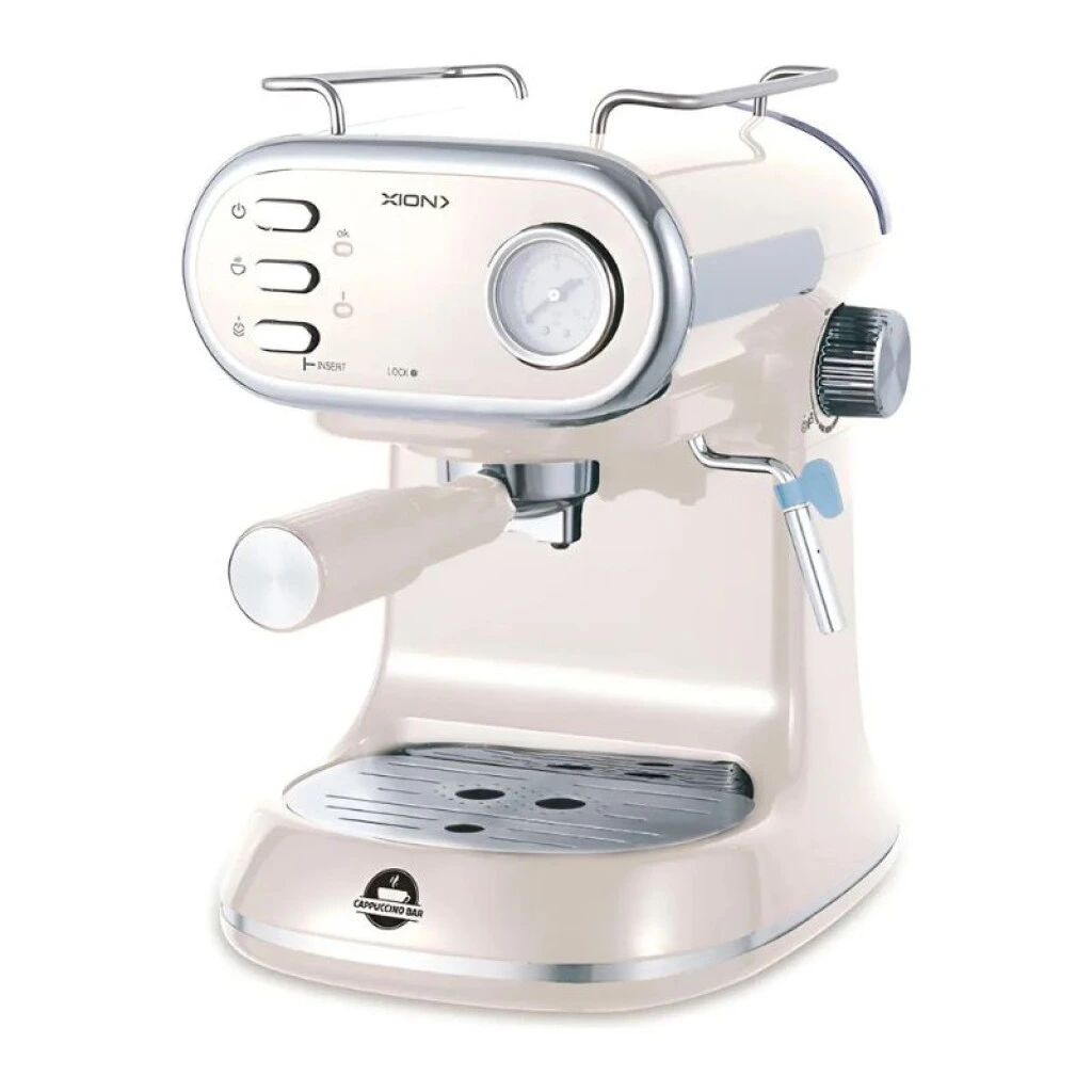 CAFETERA EXPRESSO Y CAPUCCINO VINTAGE BEIGE - XION