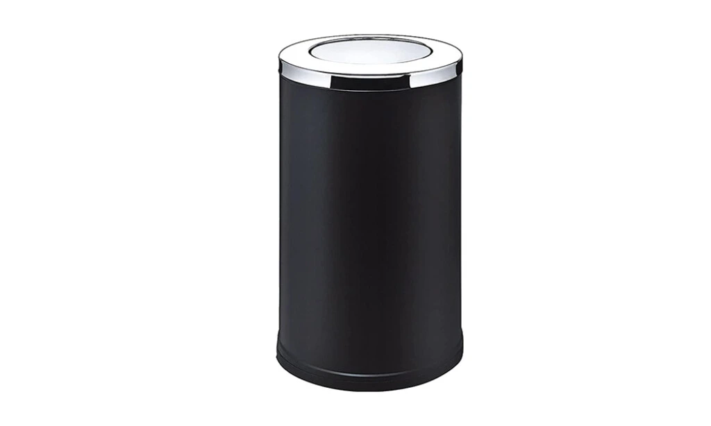 Cubo De Basura Negro 610x250 Mm